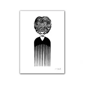 No Comb Greeting card