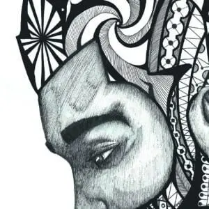 The Thoughtful Man A3/A4 Print