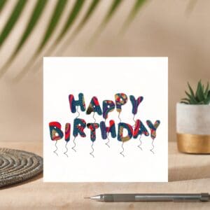 HB Balloons Vibe Birthday Card