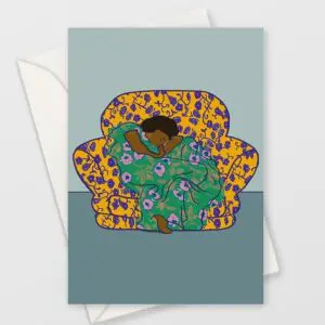 Cosy - Chillin' August Greeting Card