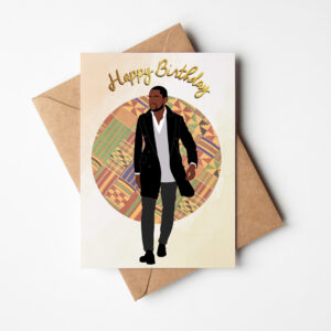 Black Man Birthday Card