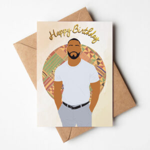 Black / Mixed Race Man Birthday Card