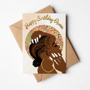 Rochelle’s Cornrows – Black Woman Birthday Card
