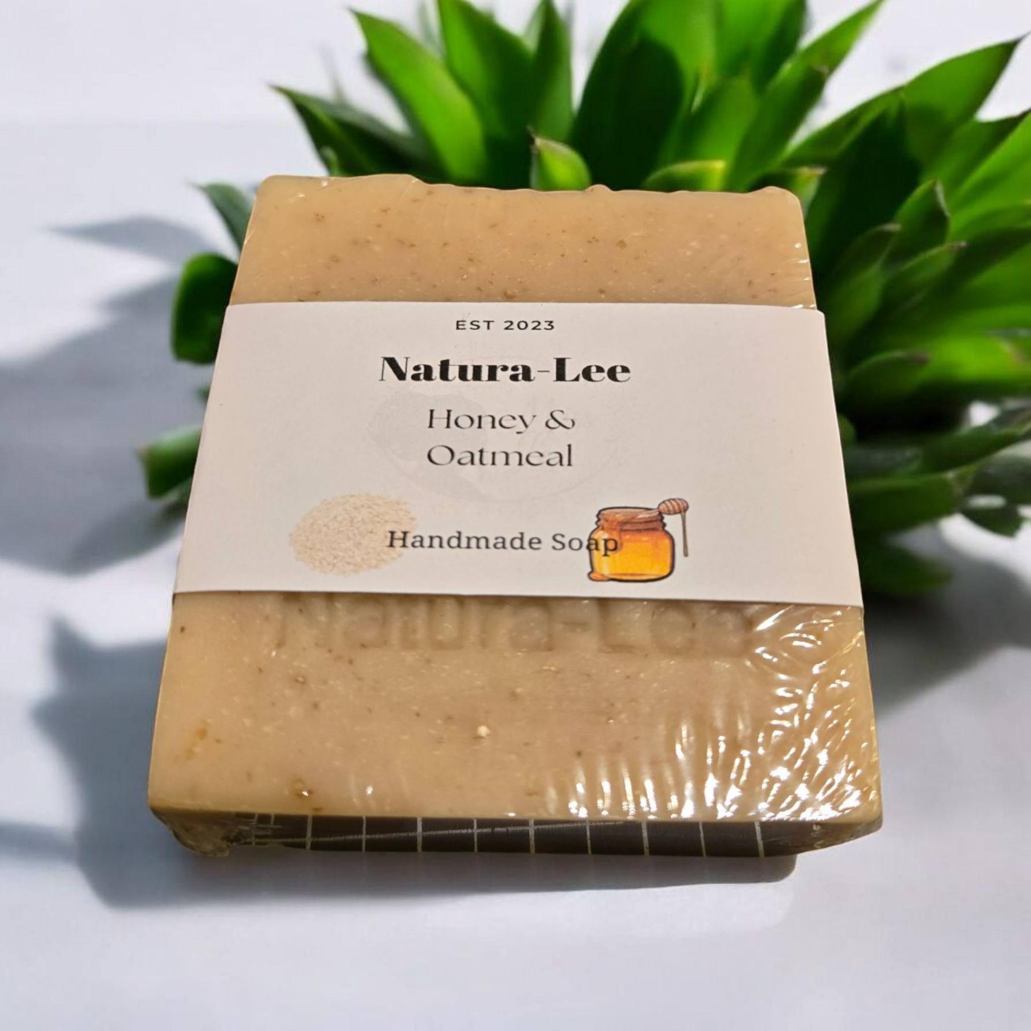 20250318_183809 Natura-Lee Handmade Honey & Oatmeal Unscented Body Soap