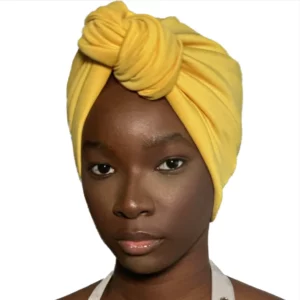 UVBI Luxury African Print Headwrap - Mustard Yellow