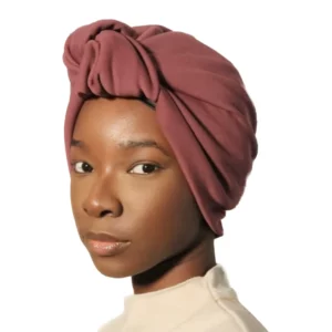 UVBI Luxury African Print Headwrap - Dusty Rose