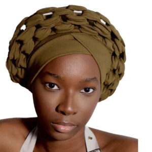 ENOR Luxury Stretch Head Wrap - Olive Green