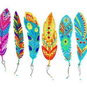 Decorative Feather Bookmark for Book Lovers