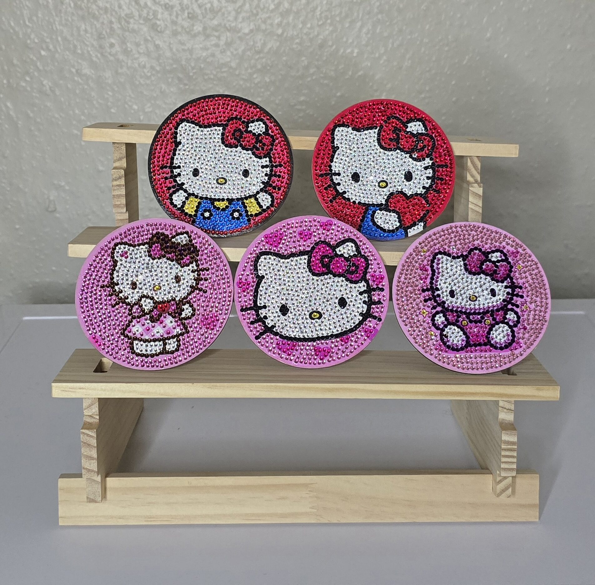 cropped-Hello-Kitty-coasters.jpg Hello Kitty Diamond Art Coasters Set