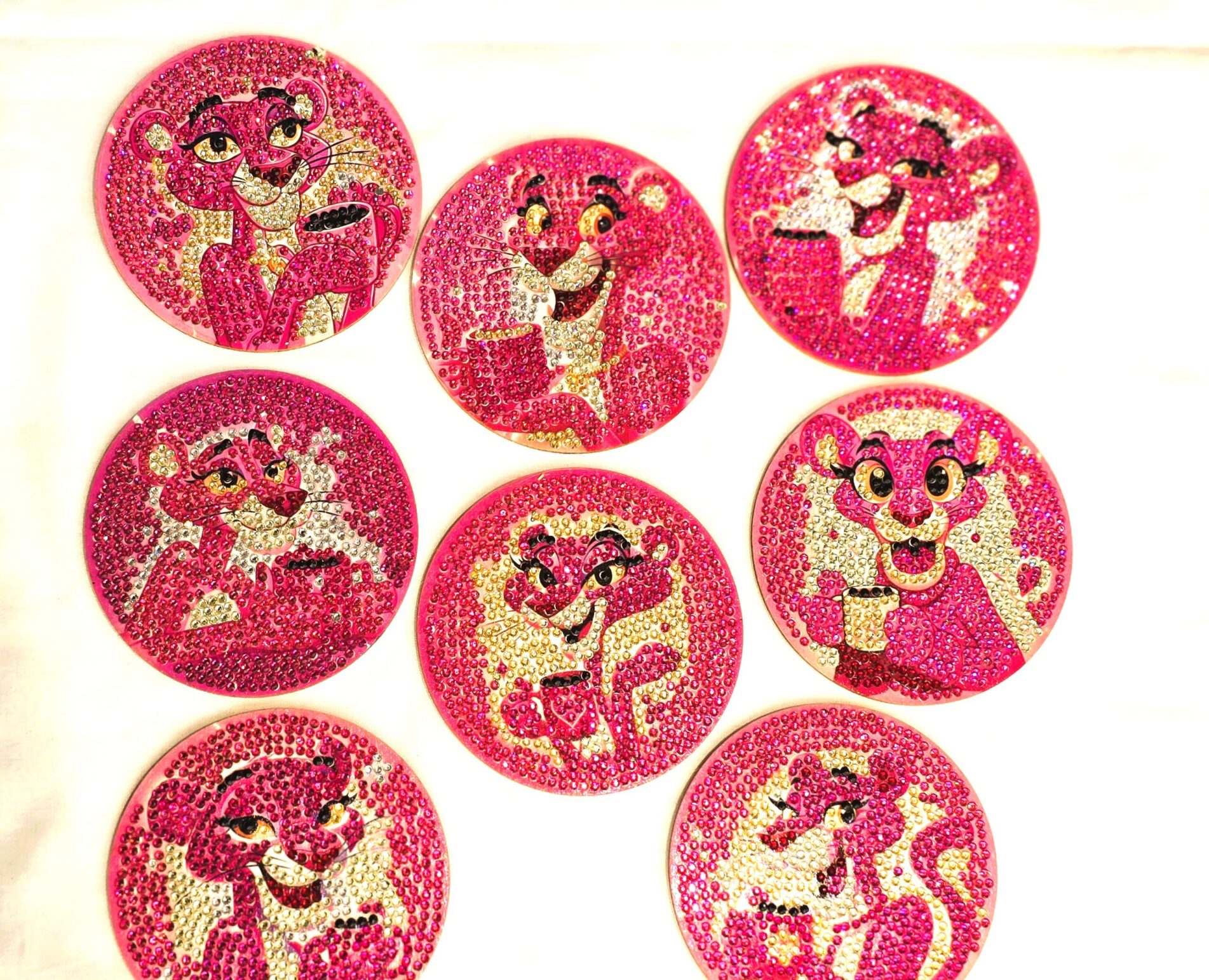cropped-Pink-Panther-coasters-scaled-1.jpg Pink Panther Coasters with Holder
