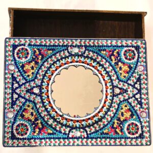 Storage Box with Mirror on Cover