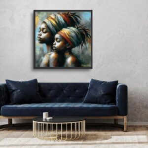 Celebrate sibling love and heritage with this vibrant Rastafari-inspired Black sibling art print. Featuring bold colors and cultural beauty, this artwork adds warmth, unity, and Afrocentric charm to any home or nursery décor.