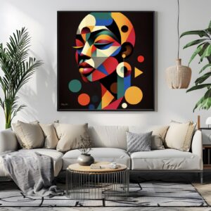Black Woman Abstract Art Print