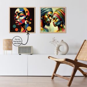 Black Woman Abstract Art Print