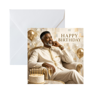 Luxury Birthday Celebration Card for Him
