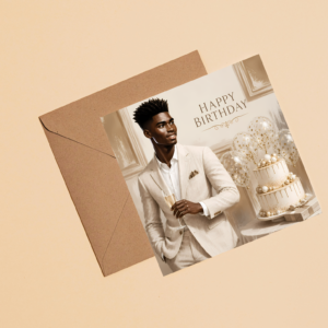 Black King Birthday Card: African American Card For Him