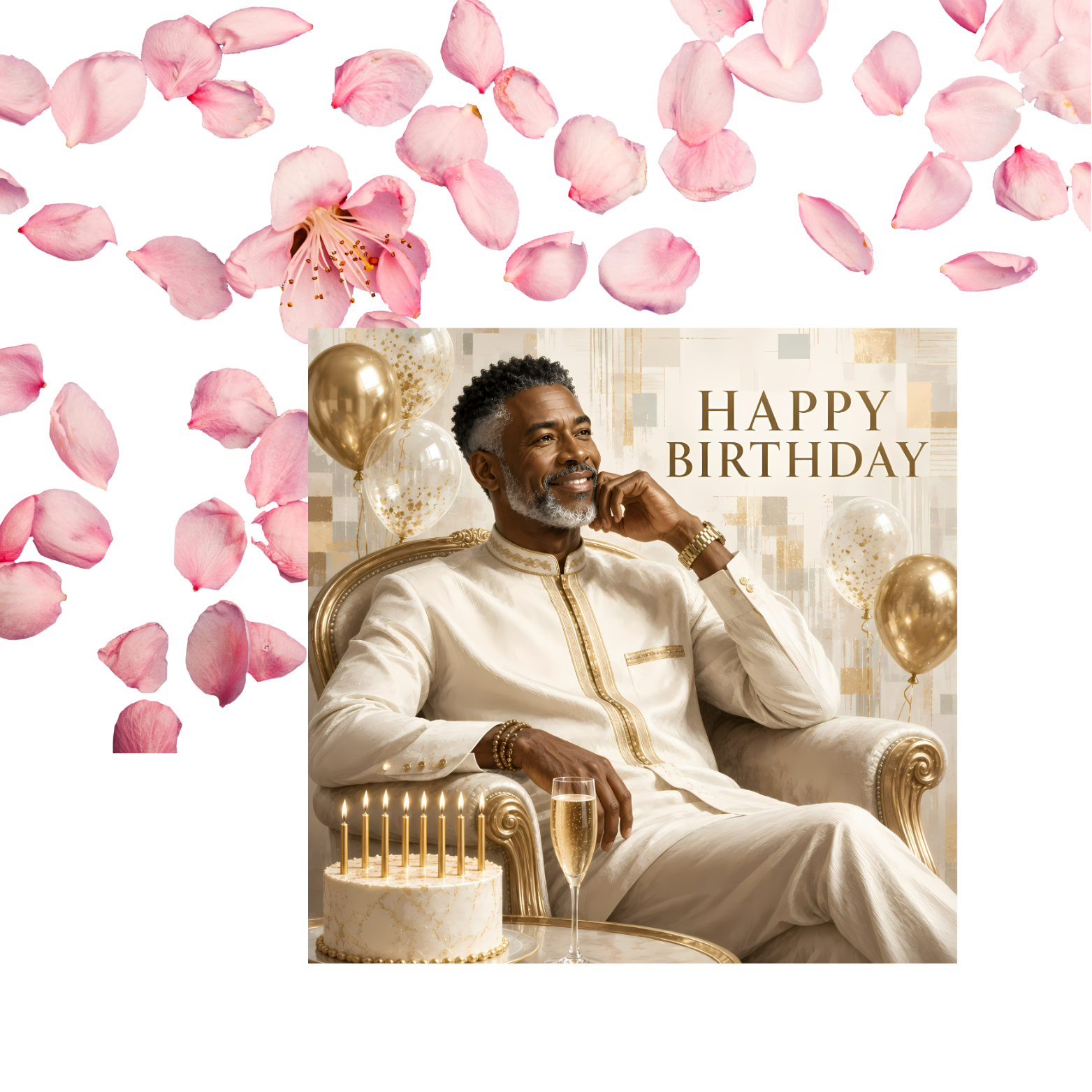 7 Luxury Birthday Celebration Card for Him