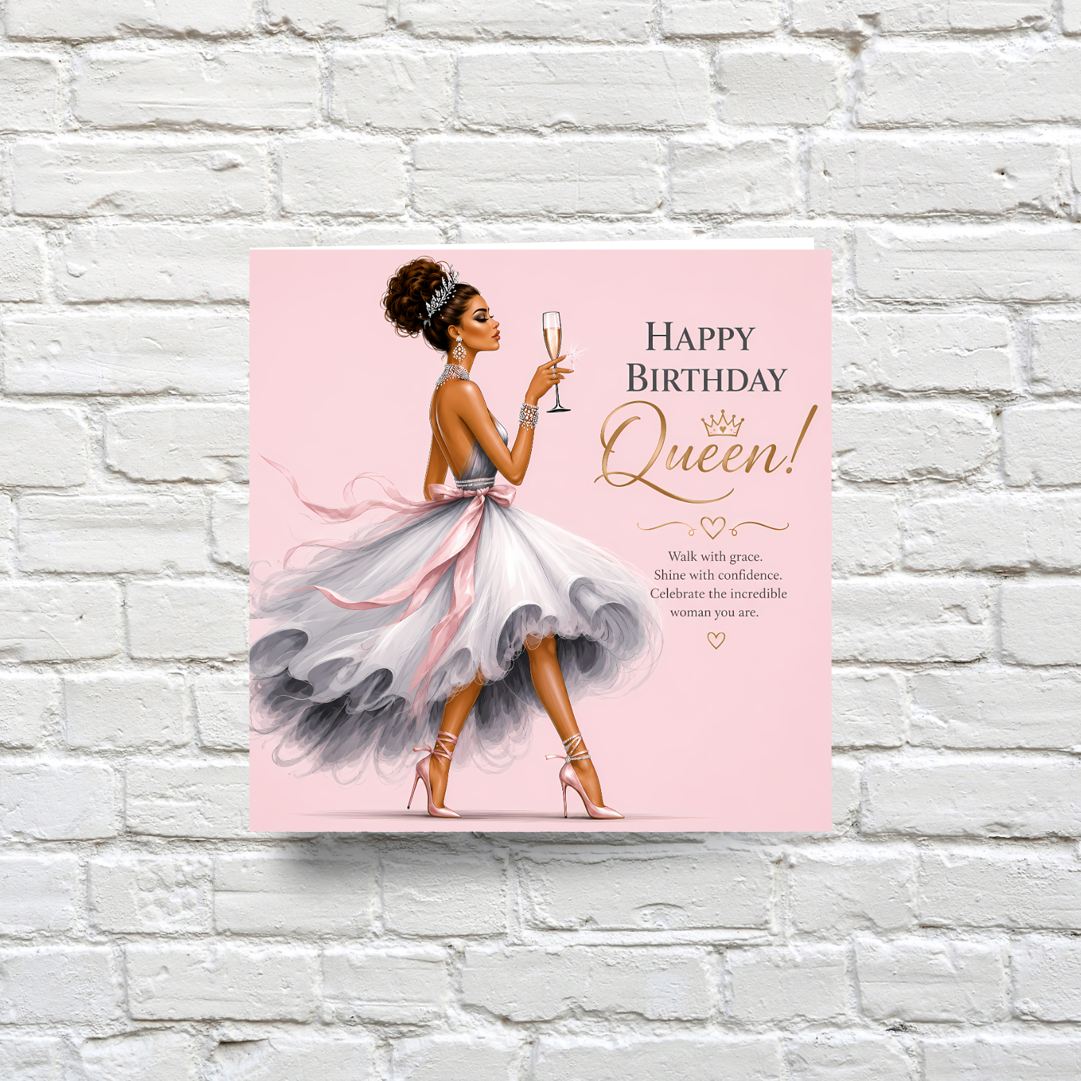 5 Luxury Fashion Birthday Card Collection | Elegant Queen