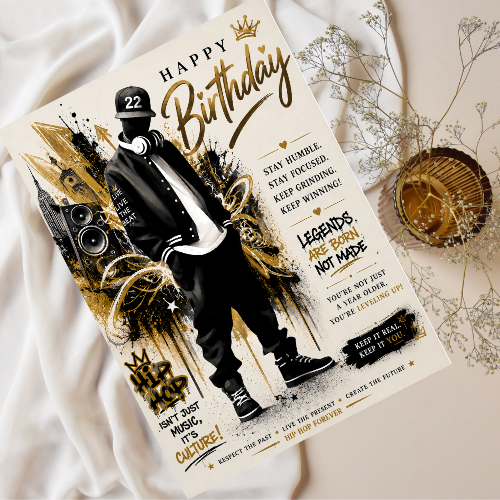 8 Hip Hop Style Birthday Card