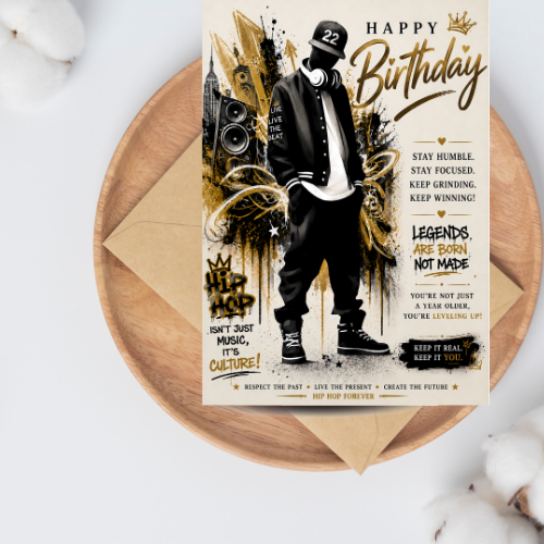 9 Hip Hop Style Birthday Card