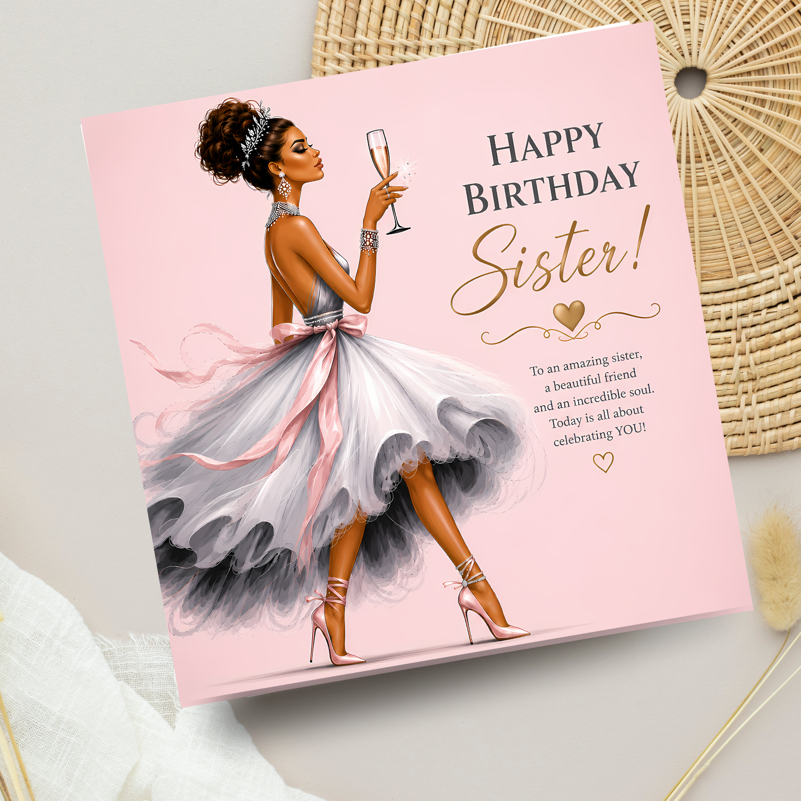 Luxury Fashion Birthday Card Collection | Elegant Sister Luxury Fashion Birthday Card Collection | Elegant Sister