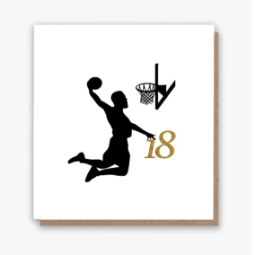 Slam Dunkin To 18! Birthday Card