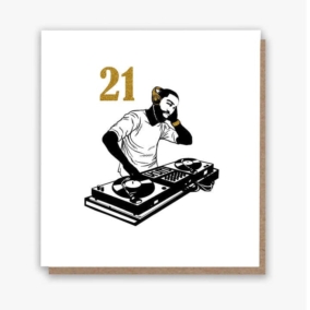 21 and Vibing Birthday Card