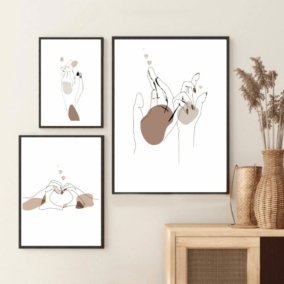 Love Hands Wall Art Print – Gifts for Couples