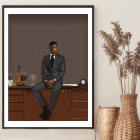 Boss Man Wall Art – Gift for Black Men