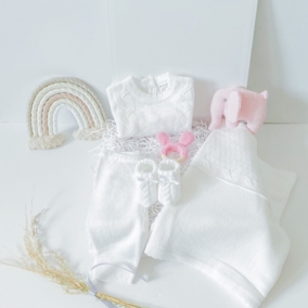 Pink Knitted Clothing Keepsake Gift Box