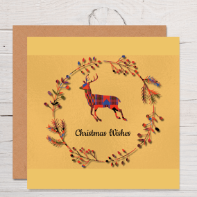 Christmas Wishes Deer Card