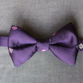 Bow Tie Mitchell – Purple, Woven Silk