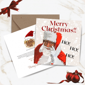 Father Christmas Card by Noir Cards resized