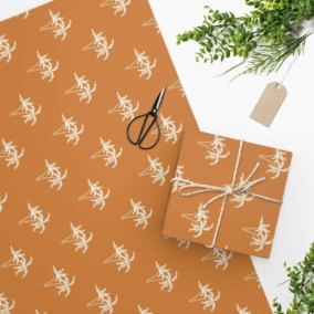 Luxury Gift Wrap – Copper Palm