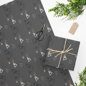 Luxury Gift Wrap – Mountain Black