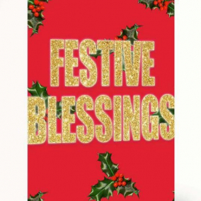 Festive Blessings Card