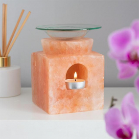BTMR – Pink Himalayan Salt Cube Oil Burner
