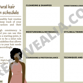 Hair regimen routine schedule