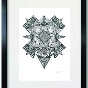 Jonatron’s Cube, Abstract Geometry A3/A4 Print