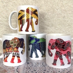 Elephant Mugs – Assorted Designs and Colours