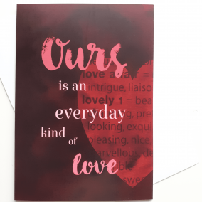 ‘Everyday Love’ | Valentines Day Card | Relationship | Anniversay | Couple | Love