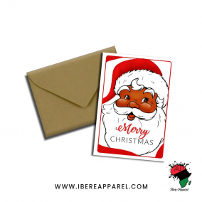 Chocolate Santa Merry Christmas Cards