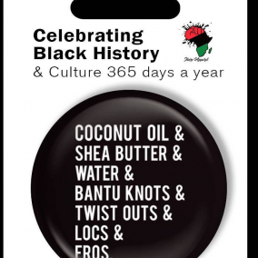 Coconut Oil and Shea Butter Button Badge