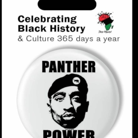 Panther Power Button Badge