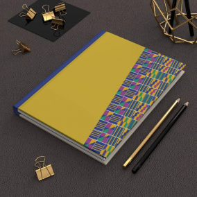 A5 Journal Notebook – Kente Blue