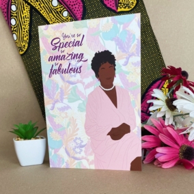 Black Mother’s Day Card | Black Mother Sits