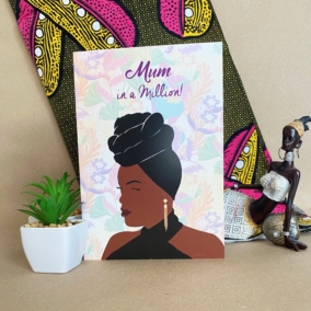 Black Mother’s Day Card | Black Mum Head Wrap