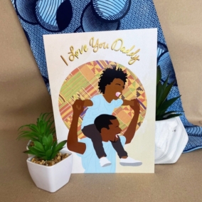 Black Father’s Day Card | Father and Child