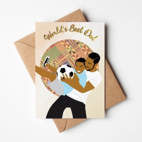Black Father’s Day Card – World’s Best Dad