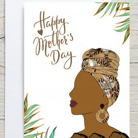 Happy Mother’s Day Greeting card – Headwrap
